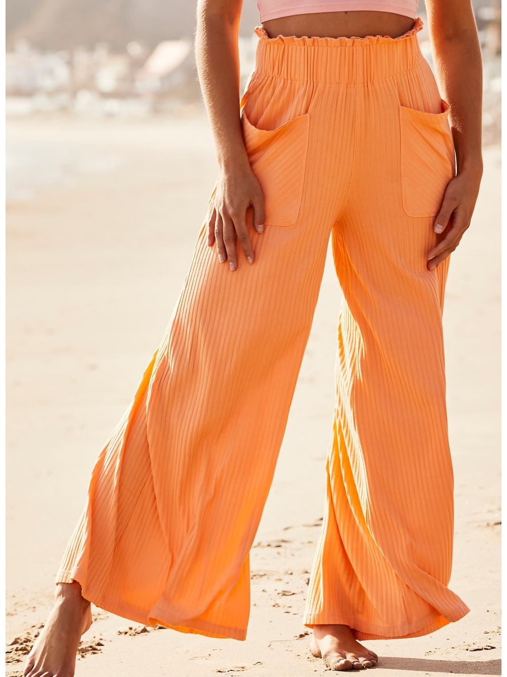 Free People FP Movement Blissed Out Wide Leg Pants, Small